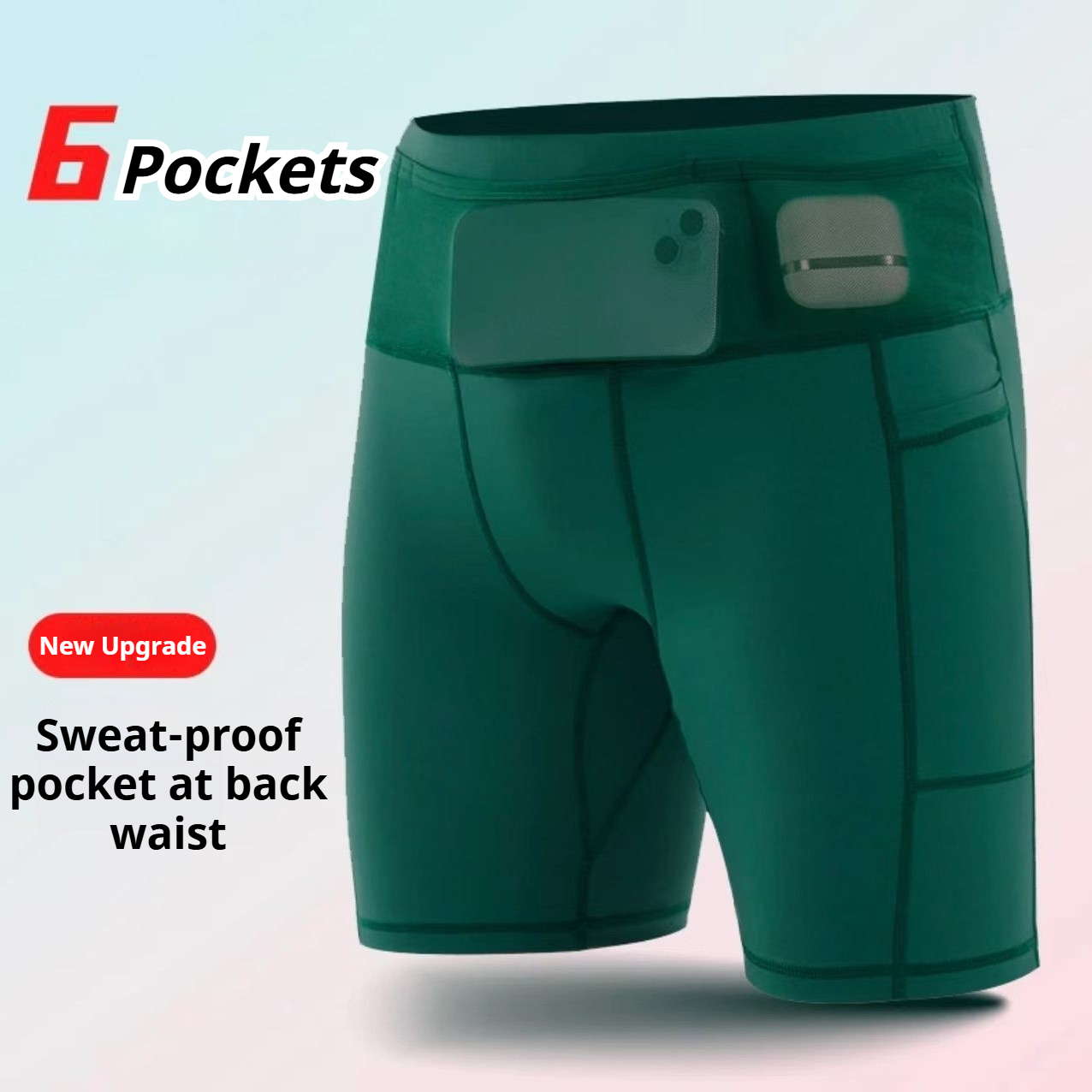 Compression Shorts Athletes - Pantaloncini da corsa a compressione Lunghezza
