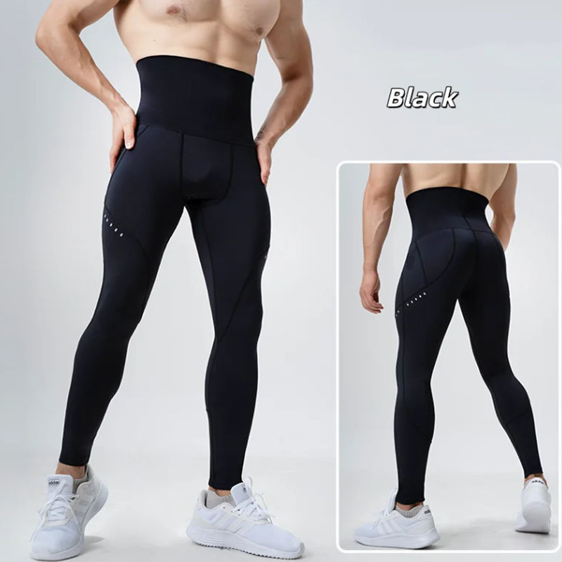 Compression Long Pant - Leggings a vita alta da uomo,