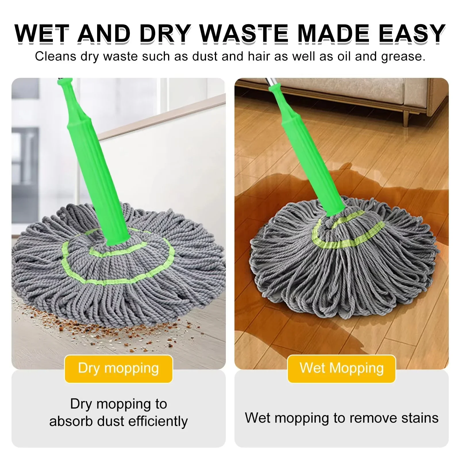 Nuovo Mop con Manico in Fibra  - Bamboo Fiber Trunk recensione e prezzo